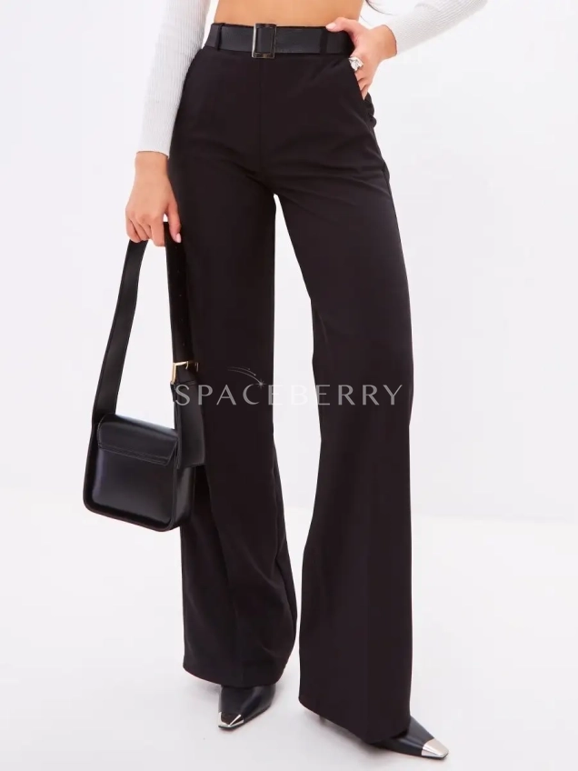 Брюки школьные прямые широкие палаццо классические